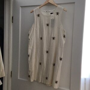 Bee Embroidered Sleeveless Dress